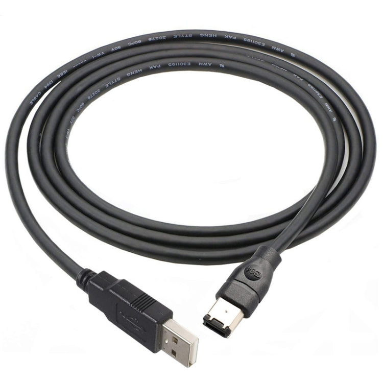 Câble adaptateur JUNSUNMAY Firewire IEEE 1394 6 broches mâle vers USB 2.0 mâle, 1.8m, 3m, 4.5m