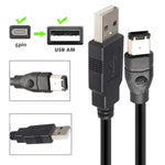 Câble adaptateur JUNSUNMAY Firewire IEEE 1394 6 broches mâle vers USB 2.0 mâle, 1.8m, 3m, 4.5m