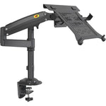 NB H100-FP Bras à Ressort à Gaz pour Ordinateur Portable ou de Bureau 10-17 Pouces, Entièrement Articulé, Support VESA, NB H100-FP