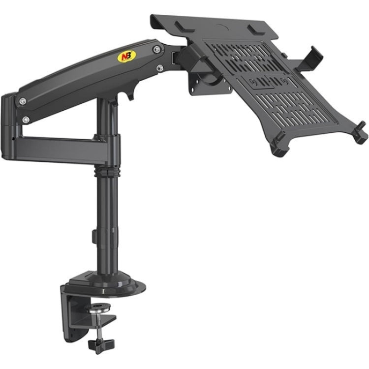 NB H100-FP Bras à Ressort à Gaz pour Ordinateur Portable ou de Bureau 10-17 Pouces, Entièrement Articulé, Support VESA, NB H100-FP