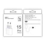 Chargeur PD35W USB-C / Type-C pour séries iPhone / iPad, prise EU, prise EU