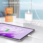 Chargeur PD35W USB-C / Type-C avec câble de données Type-C vers Type-C de 1m, prise UK, prise UK + câble Type-C