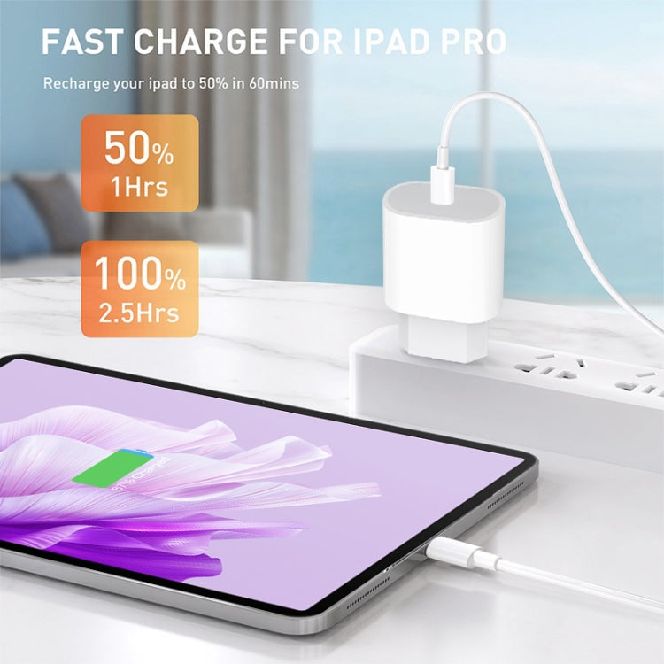 Chargeur PD35W USB-C / Type-C avec câble de données Type-C vers Type-C de 1m, prise UK, prise UK + câble Type-C