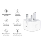Chargeur PD35W USB-C / Type-C avec câble de données Type-C vers Type-C de 1m, prise UK, prise UK + câble Type-C