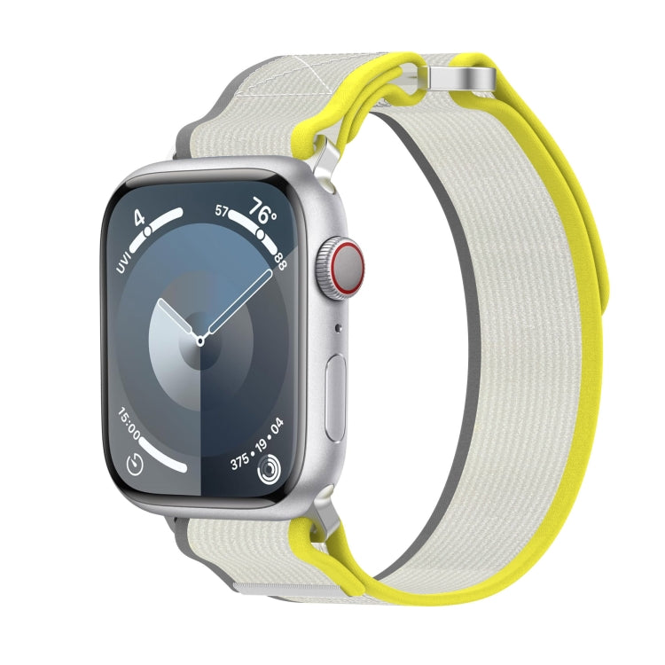 Double Hook and Loop Faster Nylon Watch Band, For Apple Watch SE 2023 44mm, For Apple Watch SE 2023 40mm, For Apple Watch Ultra 2 49mm, For Apple Watch Series 9 45mm, For Apple Watch Series 9 41mm, For Apple Watch Ultra 49mm, For Apple Watch Series 8 4...