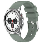 Bracelet de montre en silicone uni lisse de 20 mm, pour Samsung Galaxy Watch 4 Classic 42 mm, pour Samsung Galaxy Watch Active 2 44 mm, pour Samsung Galaxy Watch Active 2 40 mm, pour Samsung Galaxy Watch 42 mm