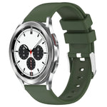 Bracelet de montre en silicone uni lisse de 20 mm, pour Samsung Galaxy Watch 4 Classic 42 mm, pour Samsung Galaxy Watch Active 2 44 mm, pour Samsung Galaxy Watch Active 2 40 mm, pour Samsung Galaxy Watch 42 mm