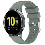 Bracelet de montre en silicone uni lisse de 20 mm, pour Samsung Galaxy Watch 4 Classic 42 mm, pour Samsung Galaxy Watch Active 2 44 mm, pour Samsung Galaxy Watch Active 2 40 mm, pour Samsung Galaxy Watch 42 mm