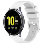 Bracelet de montre en silicone uni lisse de 20 mm, pour Samsung Galaxy Watch 4 Classic 42 mm, pour Samsung Galaxy Watch Active 2 44 mm, pour Samsung Galaxy Watch Active 2 40 mm, pour Samsung Galaxy Watch 42 mm