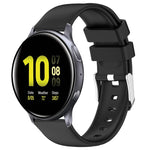Bracelet de montre en silicone uni lisse de 20 mm, pour Samsung Galaxy Watch 4 Classic 42 mm, pour Samsung Galaxy Watch Active 2 44 mm, pour Samsung Galaxy Watch Active 2 40 mm, pour Samsung Galaxy Watch 42 mm