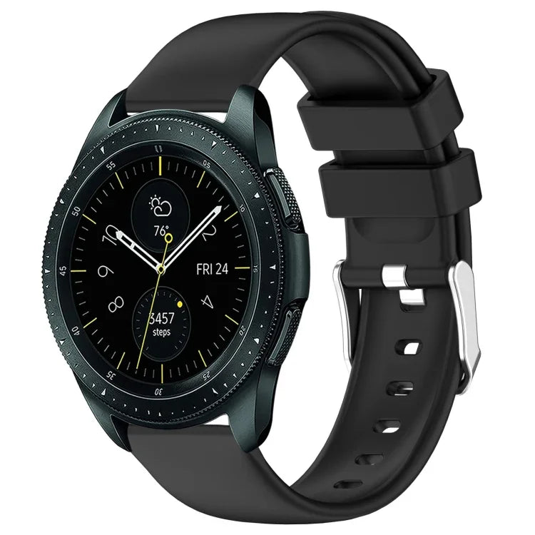 Bracelet de montre en silicone uni lisse de 20 mm, pour Samsung Galaxy Watch 4 Classic 42 mm, pour Samsung Galaxy Watch Active 2 44 mm, pour Samsung Galaxy Watch Active 2 40 mm, pour Samsung Galaxy Watch 42 mm