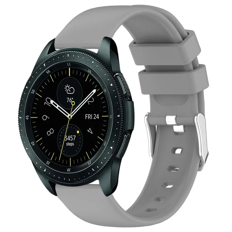 Bracelet de montre en silicone uni lisse de 20 mm, pour Samsung Galaxy Watch 4 Classic 42 mm, pour Samsung Galaxy Watch Active 2 44 mm, pour Samsung Galaxy Watch Active 2 40 mm, pour Samsung Galaxy Watch 42 mm