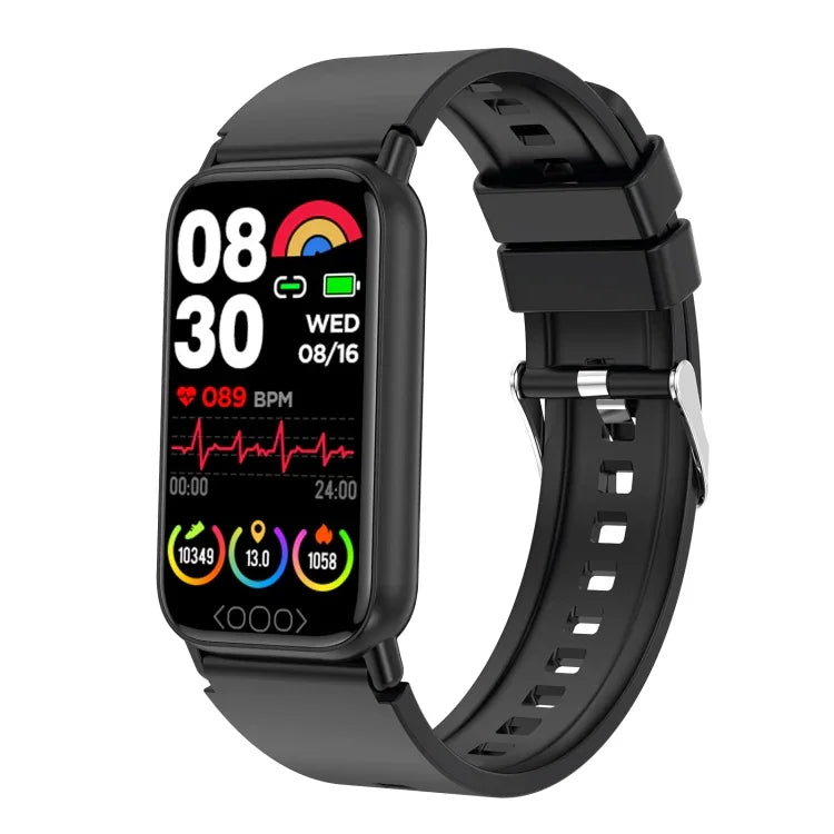 Montre connectée TK72 avec écran couleur de 1,47 pouce, compatible avec la surveillance de la fréquence cardiaque, de la pression artérielle, de l'oxygène sanguin et de la glycémie.