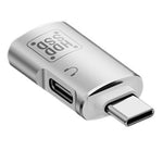 Adaptateur OTG JS-109 USB-C / Type-C vers Type-C + USB 3.0 pour casque numérique et clé USB, Type-C vers Type-C + USB