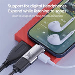Adaptateur OTG JS-109 USB-C / Type-C vers Type-C + USB 3.0 pour casque numérique et clé USB, Type-C vers Type-C + USB