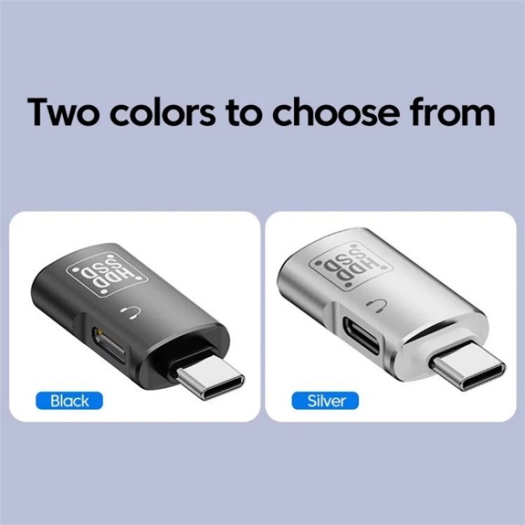 Adaptateur OTG JS-109 USB-C / Type-C vers Type-C + USB 3.0 pour casque numérique et clé USB, Type-C vers Type-C + USB