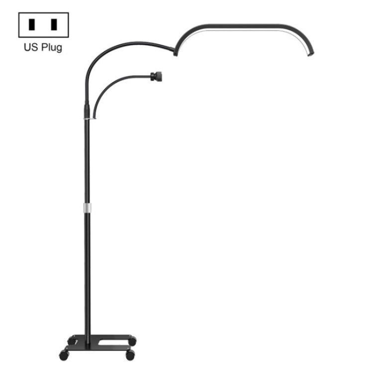 Lampe LED lune sur pied HD-G63X avec télécommande et variation d’intensité, lampe beauté manucure et cils, prise US, prise UK, prise EU, prise AU