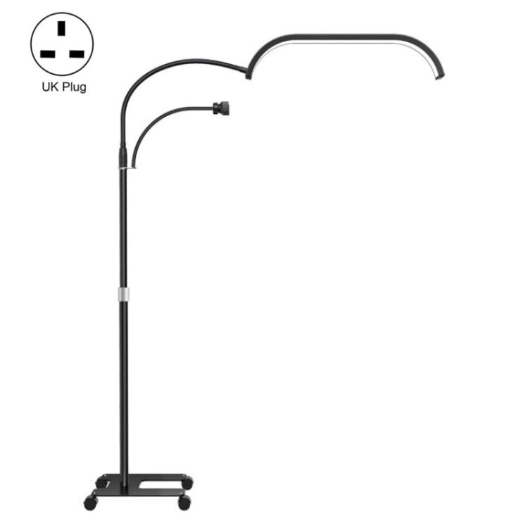 Lampe LED lune sur pied HD-G63X avec télécommande et variation d’intensité, lampe beauté manucure et cils, prise US, prise UK, prise EU, prise AU