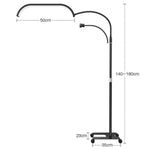 Lampe LED lune sur pied HD-G63X avec télécommande et variation d’intensité, lampe beauté manucure et cils, prise US, prise UK, prise EU, prise AU
