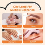 Lampe LED lune sur pied HD-G63X avec télécommande et variation d’intensité, lampe beauté manucure et cils, prise US, prise UK, prise EU, prise AU