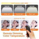 Lampe LED lune sur pied HD-G63X avec télécommande et variation d’intensité, lampe beauté manucure et cils, prise US, prise UK, prise EU, prise AU