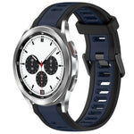 Bracelet de montre en silicone texturé bicolore 20 mm, pour Samsung Galaxy Watch 4 Classic 42 mm, pour Samsung Galaxy Watch Active 2 44 mm, pour Samsung Galaxy Watch Active 2 40 mm, pour Samsung Galaxy Watch 42 mm