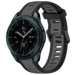 Bracelet de montre en silicone texturé bicolore 20 mm, pour Samsung Galaxy Watch 4 Classic 42 mm, pour Samsung Galaxy Watch Active 2 44 mm, pour Samsung Galaxy Watch Active 2 40 mm, pour Samsung Galaxy Watch 42 mm
