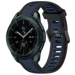 Bracelet de montre en silicone texturé bicolore 20 mm, pour Samsung Galaxy Watch 4 Classic 42 mm, pour Samsung Galaxy Watch Active 2 44 mm, pour Samsung Galaxy Watch Active 2 40 mm, pour Samsung Galaxy Watch 42 mm