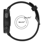 Bracelet de montre en silicone texturé bicolore 20 mm, pour Samsung Galaxy Watch 4 Classic 42 mm, pour Samsung Galaxy Watch Active 2 44 mm, pour Samsung Galaxy Watch Active 2 40 mm, pour Samsung Galaxy Watch 42 mm