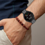 Bracelet de montre en silicone texturé bicolore 20 mm, pour Samsung Galaxy Watch 4 Classic 42 mm, pour Samsung Galaxy Watch Active 2 44 mm, pour Samsung Galaxy Watch Active 2 40 mm, pour Samsung Galaxy Watch 42 mm