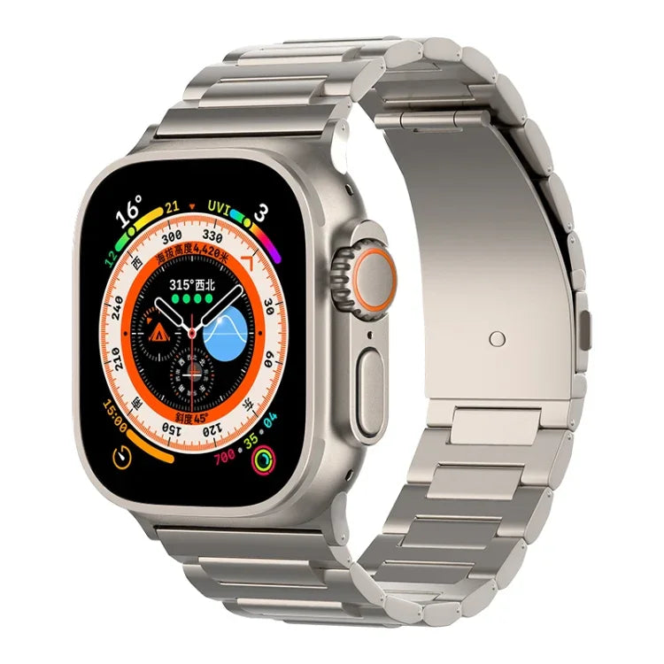 I-Shaped Titanium Watch Band, For Apple Watch SE 2023 44mm, For Apple Watch Ultra 2 49mm, For Apple Watch Series 9 45mm, For Apple Watch Ultra 49mm, For Apple Watch Series 8 45mm, For Apple Watch SE 2022 44mm, For Apple Watch Series 7 45mm