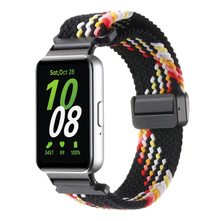 Bracelet de montre en nylon tressé à boucle magnétique pour Samsung Galaxy Fit3