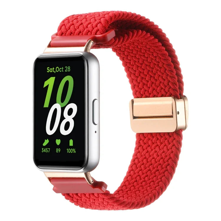 Bracelet de montre en nylon tressé à boucle magnétique pour Samsung Galaxy Fit3