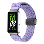 Bracelet de montre en nylon tressé à boucle magnétique pour Samsung Galaxy Fit3