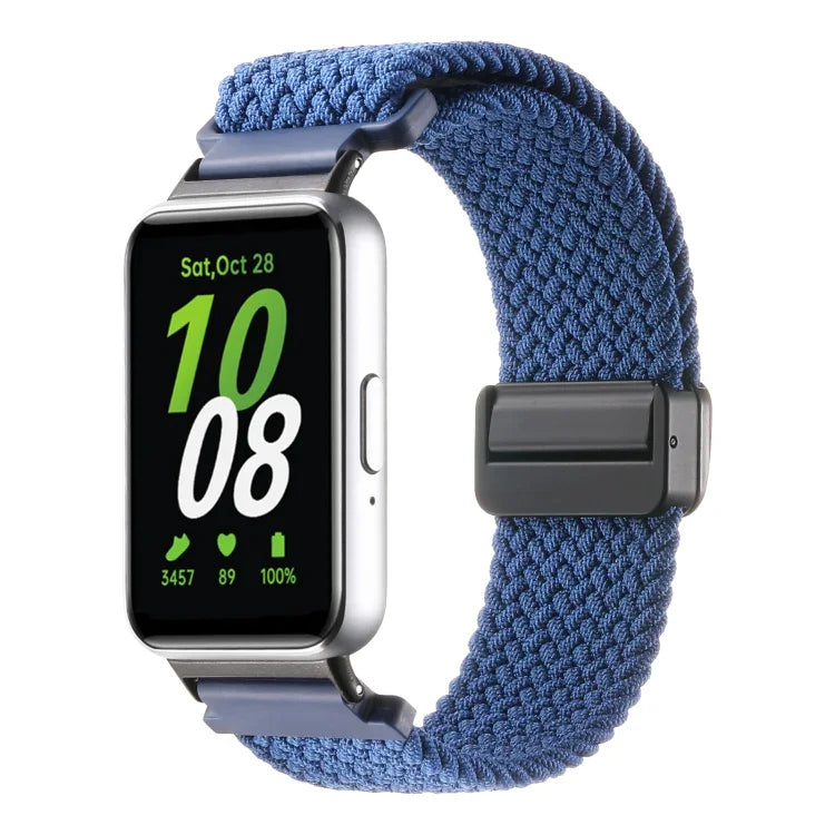 Bracelet de montre en nylon tressé à boucle magnétique pour Samsung Galaxy Fit3
