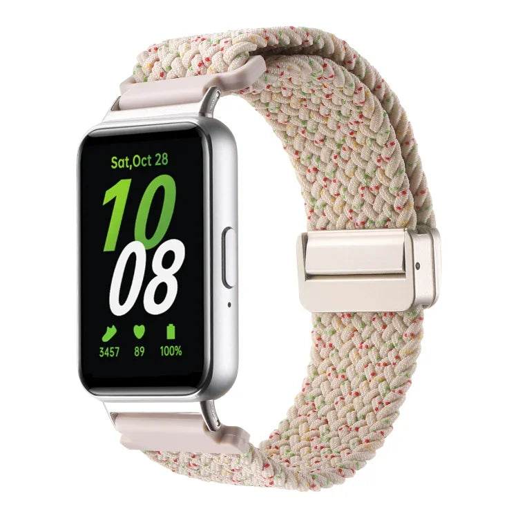 Bracelet de montre en nylon tressé à boucle magnétique pour Samsung Galaxy Fit3