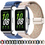 Bracelet de montre en nylon tressé à boucle magnétique pour Samsung Galaxy Fit3