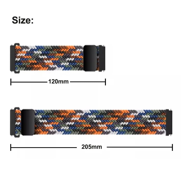 Bracelet de montre en nylon tressé à boucle magnétique pour Samsung Galaxy Fit3