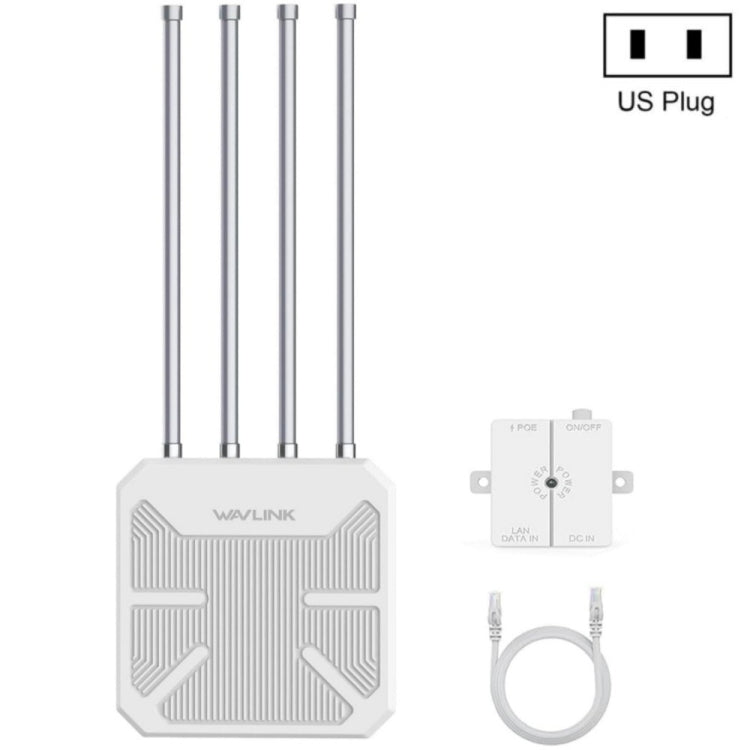 WAVLINK WN573HX3 Routeur extérieur WiFi sans fil double bande AX3000 étanche, prise US, prise UK, prise EU, prise AU