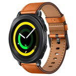 20mm SX Connector Metal Button Switch Leather Watch Band, For Samsung Galaxy Watch 5, For Samsung Galaxy Watch 5 Pro, For Samsung Galaxy Watch 4, For Samsung Galaxy Gear Sport, For Samsung Galaxy Watch 3 41mm, For Samsung Galaxy Watch Active           ...