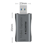 C30 pour la diffusion en direct de jeux, carte de capture vidéo HD en alliage d'aluminium USB mâle vers HDMI femelle, C30