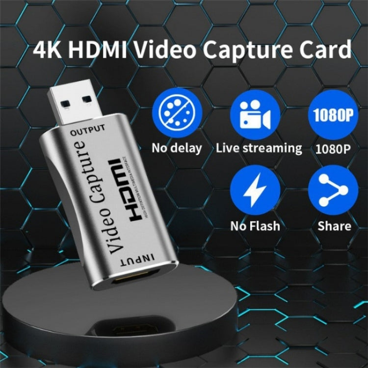 C30 pour la diffusion en direct de jeux, carte de capture vidéo HD en alliage d'aluminium USB mâle vers HDMI femelle, C30