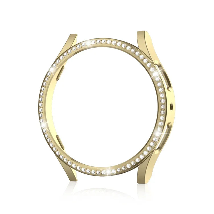 For Samsung Galaxy Watch 7 40mm Single Diamond Hollow PC Watch Protective Case