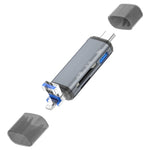 ADS-306 Adaptateur de transfert de données U-Disk USB / 8 broches / Prise Type-C Lecteur de carte SD TF, ADS-306