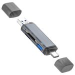 ADS-306 Adaptateur de transfert de données U-Disk USB / 8 broches / Prise Type-C Lecteur de carte SD TF, ADS-306