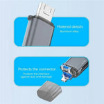 ADS-306 Adaptateur de transfert de données U-Disk USB / 8 broches / Prise Type-C Lecteur de carte SD TF, ADS-306