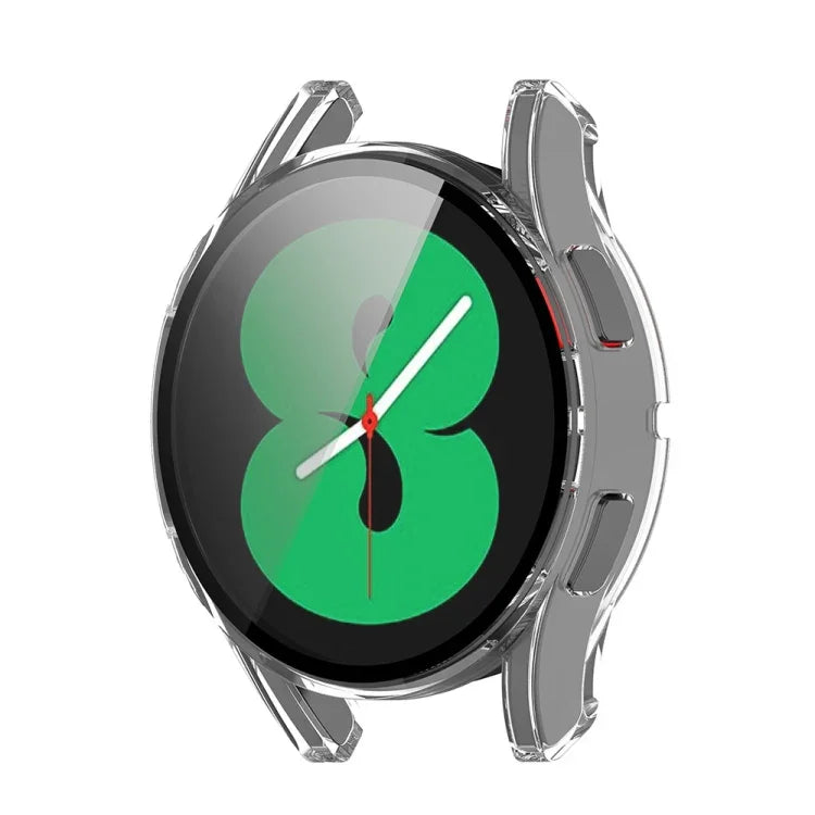 Étui de protection intégré pour montre Samsung Galaxy Watch FE 40 mm en polycarbonate et verre trempé.