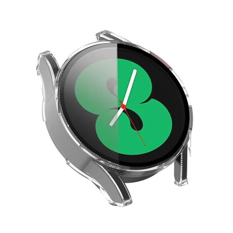 Étui de protection intégré pour montre Samsung Galaxy Watch FE 40 mm en polycarbonate et verre trempé.