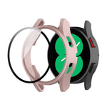 Étui de protection intégré pour montre Samsung Galaxy Watch FE 40 mm en polycarbonate et verre trempé.