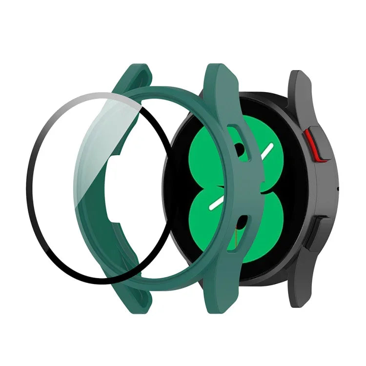 Étui de protection intégré pour montre Samsung Galaxy Watch FE 40 mm en polycarbonate et verre trempé.